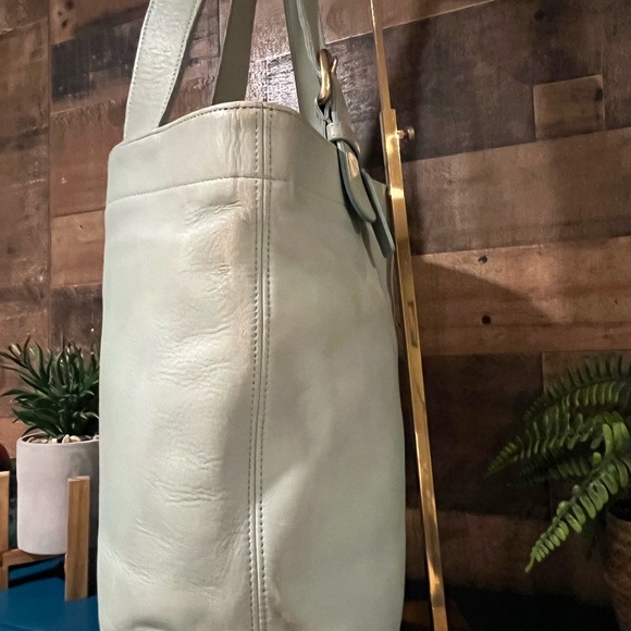 Coach Vintage Lafayette Tote Bag Seafoam Mint Green Costa Rica 1996 Beautiful - Picture 4 of 16